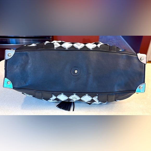 MCM Visetos Nylon Dual Handle Drawstring Shoulder Bag, EUC - Picture 12 of 12